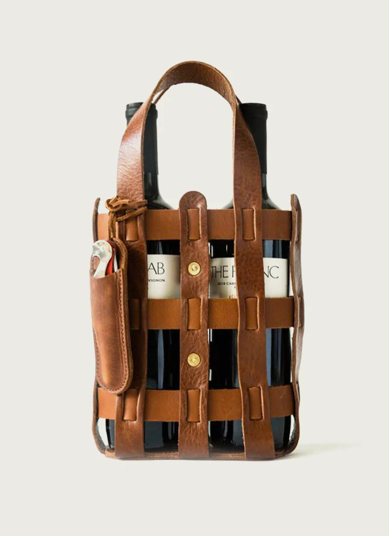 The Ultimate Leather Wine Tote for Wine Lovers
