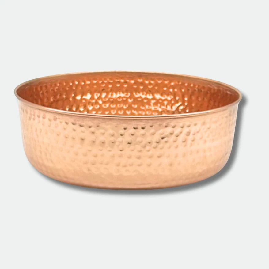 The Most Elegant Hand Hammered Copper Pet Bowls