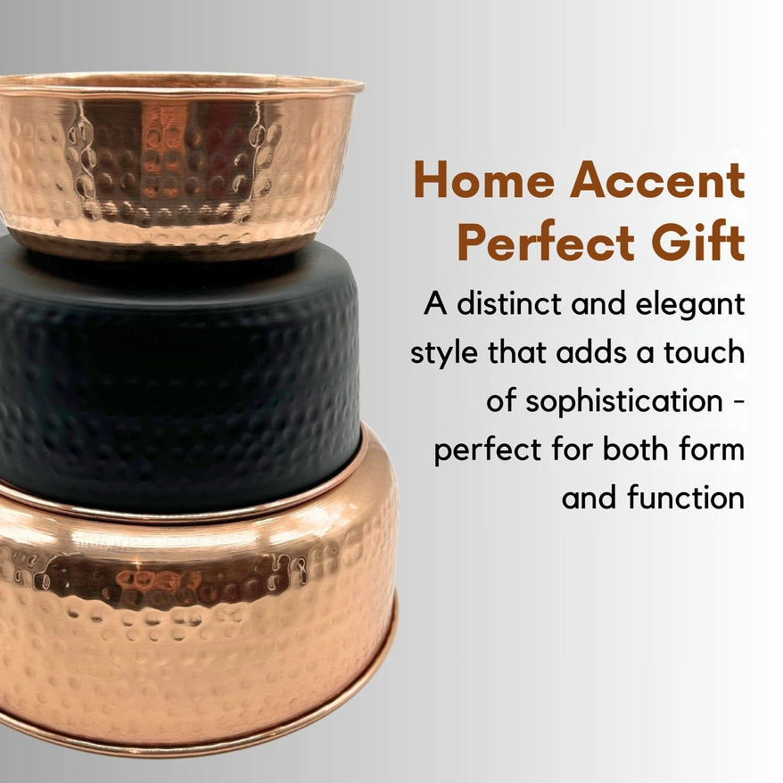 Aurora – Handcrafted, Hand Hammered Pure Copper Pet Bowls