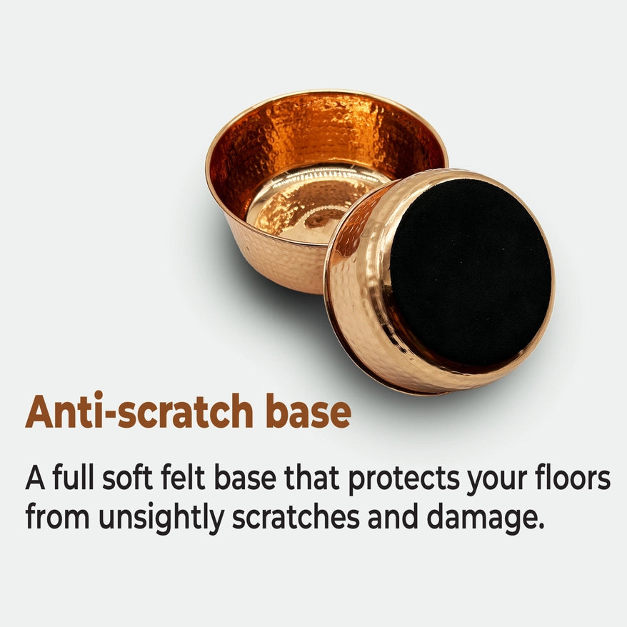 Aurora – Handcrafted, Hand Hammered Pure Copper Pet Bowls