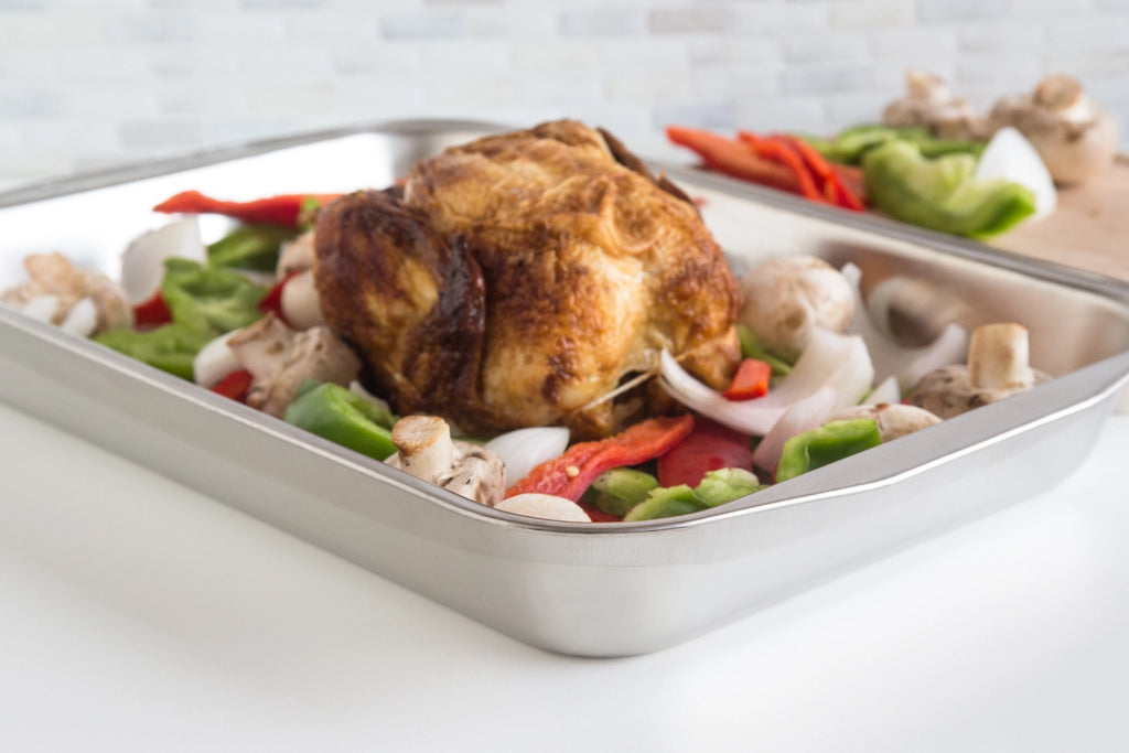 Fox Run Roasting Pan, Stainless Steel, 16.25” X 11” X 2.25”