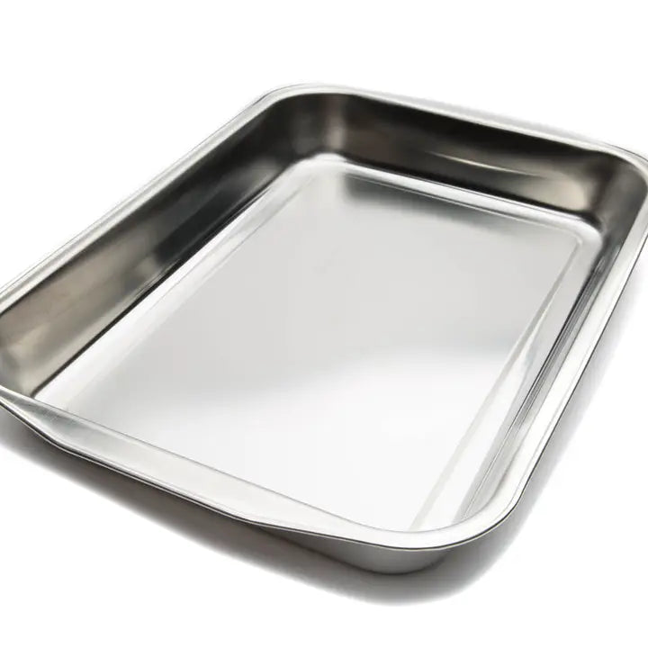 Fox Run Roasting Pan, Stainless Steel, 16.25” X 11” X 2.25”