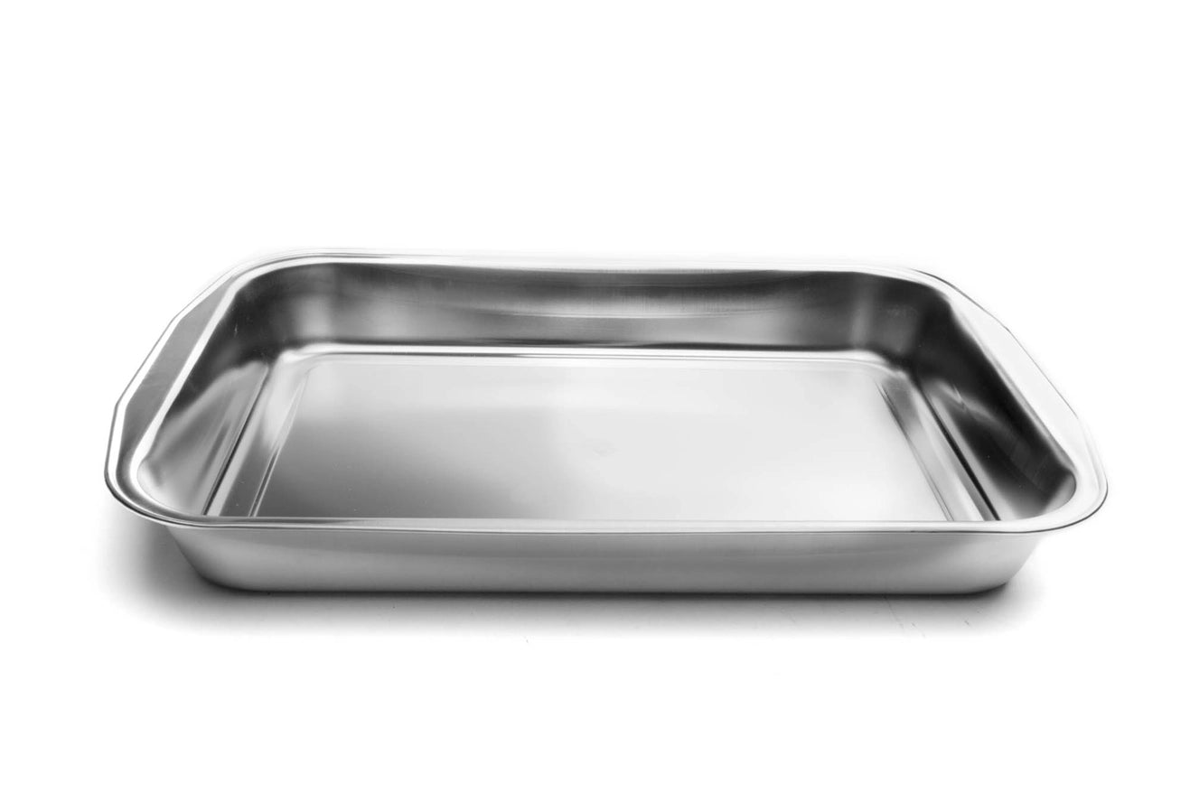 Fox Run Roasting Pan, Stainless Steel, 16.25” X 11” X 2.25”
